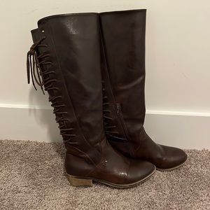 Dark Brown Riding Boots